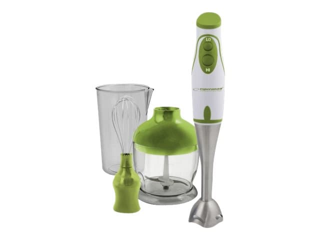 Esperanza EKM003G, Upotettava sekoitin, 0,75 L, 450 W, Vihreä, Valkoinen