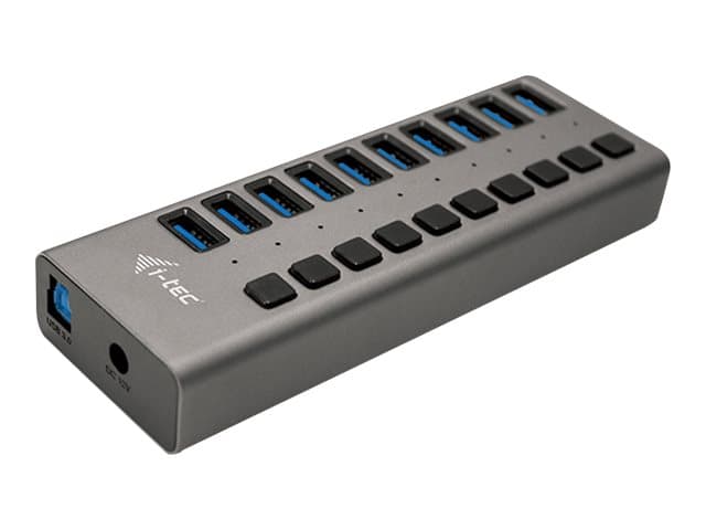 i-tec U3CHARGEHUB10, Sisätila, AC, Harmaa