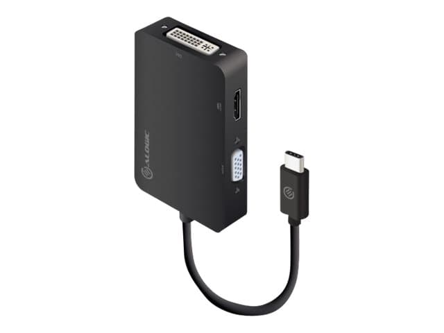 ALOGIC Premium Series - Videoadapteri - 24-nastainen USB-C han til 15-nastainen D-Sub (DB-15), HDMI, DVI hun - lajittelu - 4K-tuki