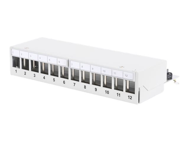 Digitus DN-93706, RJ-45, Harmaa, Telinekiinnitys, 1U, 125 mm, 265 mm