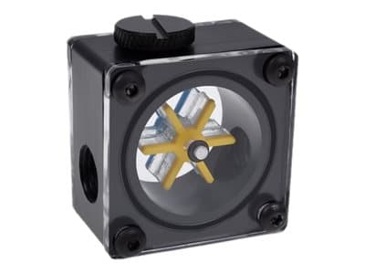Alphacool 1011889, Jäähdytinlohko, Asetaali, Nailon, Plextonium, Musta, Sininen, Läpinäkyvä, Keltainen, 32,1 mm, 44,5 mm, 48,4 mm