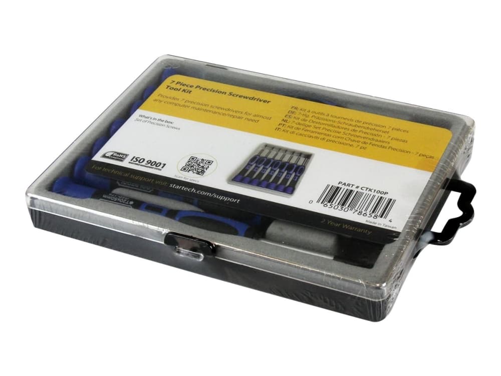 StarTech.com 7 Piece Precision Screwdriver Computer Tool Kit with Carrying Case - Ruuvimeisselipakkaus - CTK100P - Ruuvimeisselisetti