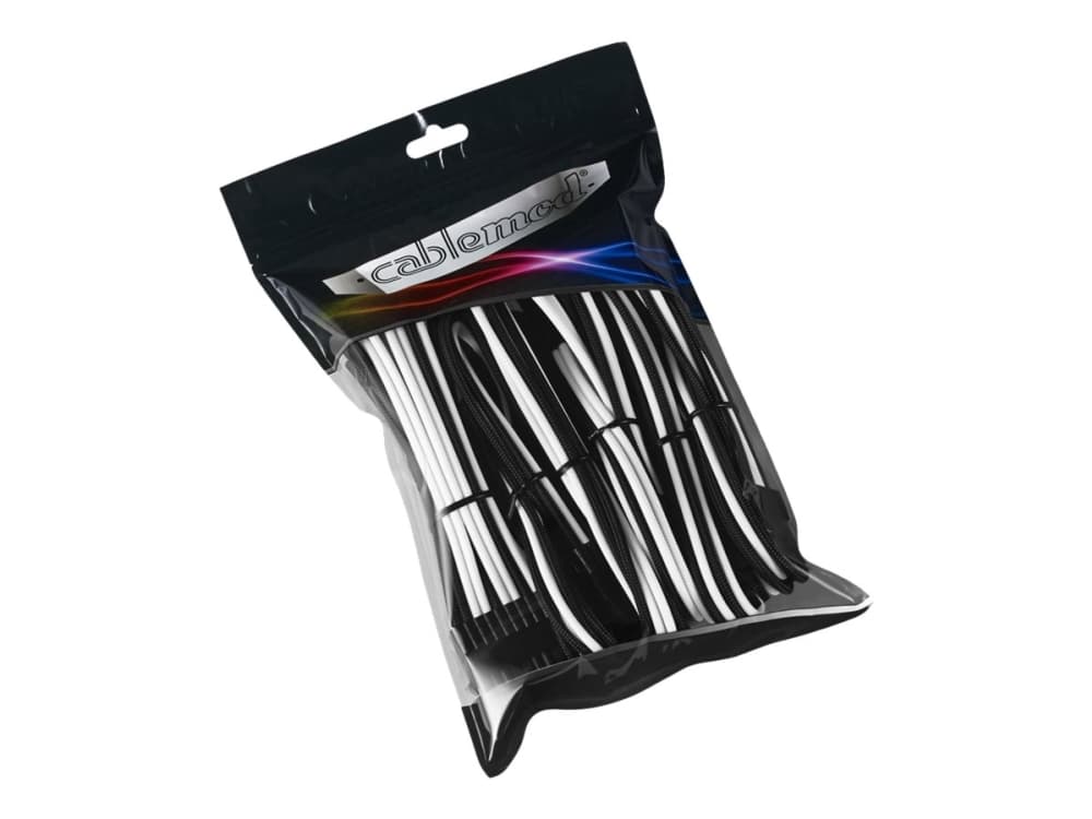 Cablemod CM-PCAB-BKIT-NKKW-3PK-R, Musta, Valkoinen, 170 mm, 50 mm, 250 mm, 516 g, Kupla