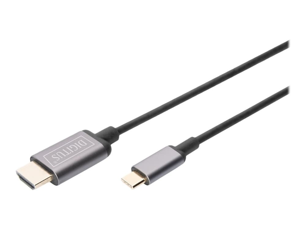 Digitus DA-70821, 1,8 m, USB Type-C, HDMI-tyyppi A (vakio), Uros, Uros, Suora