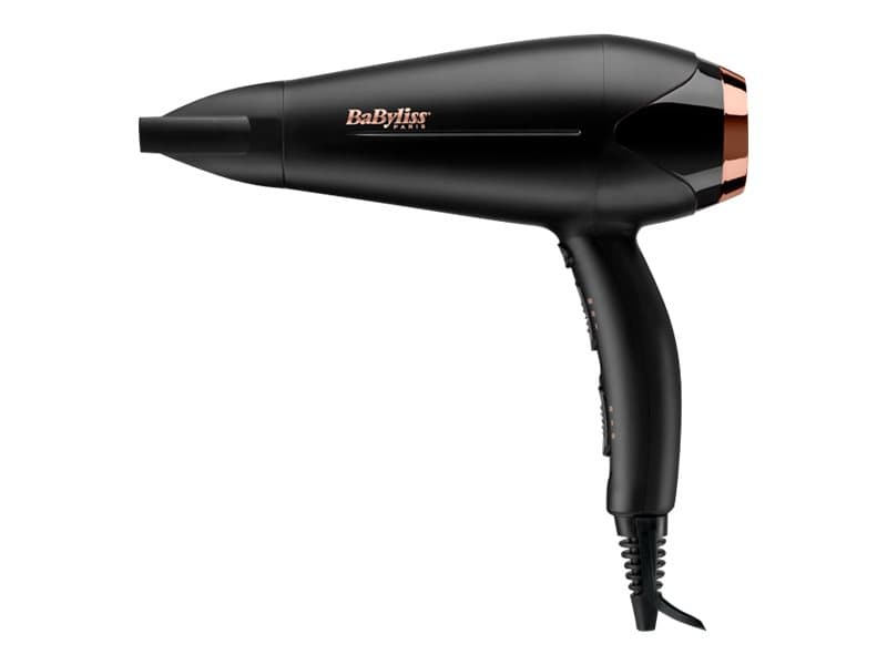 BaByliss Turbo Shine 2200, DC, Musta, Yksivärinen, 1,95 m, Kiina, 2200 W