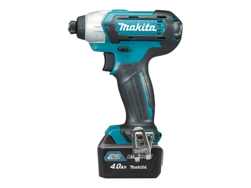 Makita TD110DSMJ - Iskevä iskuväännin - akkukäyttöinen - 1/4 katkaisematon - 110 N-m - 2 akkua - 10,8 V