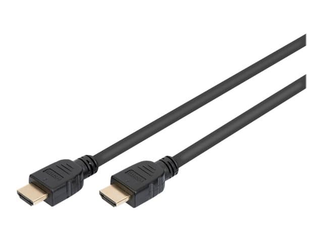 ASSMANN - Ultra High Speed - HDMI-kaapeli Ethernetillä - HDMI-uros HDMI-uros - 5 m - kolminkertaisesti suojattu - musta - 8K-tuki, Dolby DTS-HD Master Audio -tuki, Dolby TrueHD -tuki