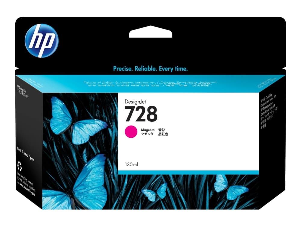 HP 728 - 130 ml - magenta - alkuperäinen - DesignJet - mustekasetti - DesignJet T730, T830 -musteisiin