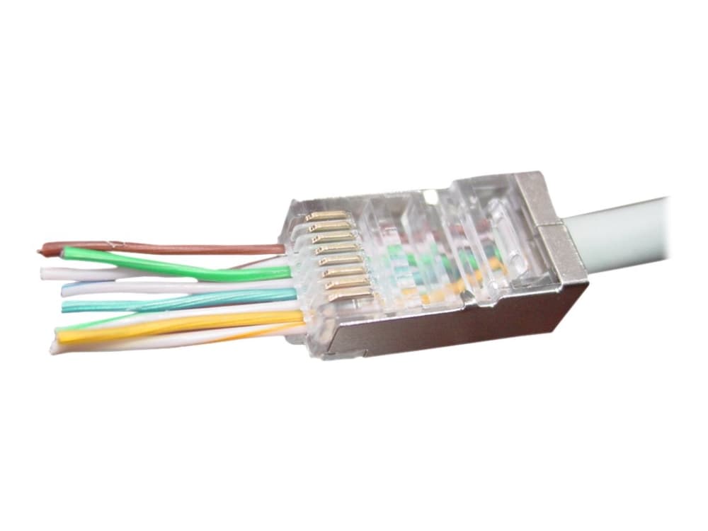Gembird LC-PTF-01/100, RJ-45, Ruskea, Hopea, Läpinäkyvä, F/UTP (FTP), Kulta, CE, ISO 9002, RoHS