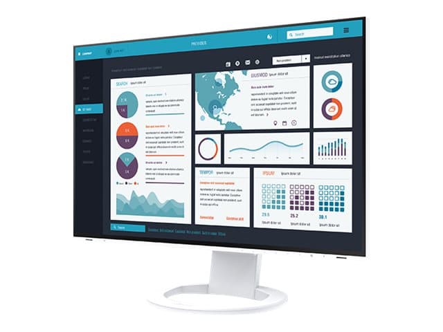 EIZO FlexScan EV2495-WT, 61,2 cm (24.1), 1920 x 1200 pikseliä, WUXGA, LED, 5 ms, Valkoinen