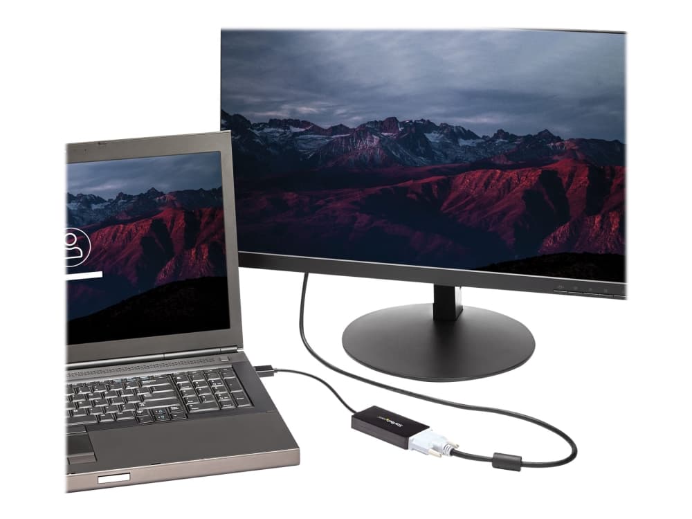 StarTech.com DP2VGDVHD, 0,15 m, 1920 x 1200 pikseliä, 1080p, Musta, 0 - 70 °C, -10 - 80 °C