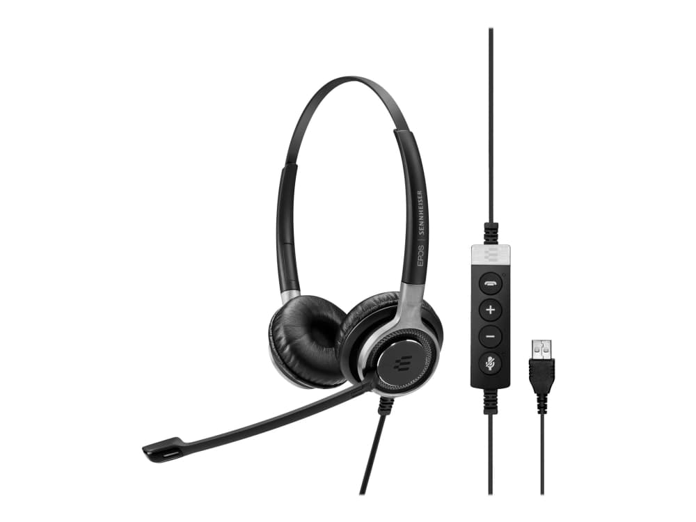 EPOS I SENNHEISER IMPACT SC 660 USB ML - Kuulokkeet - på øret - kabling - USB - sort, sølv