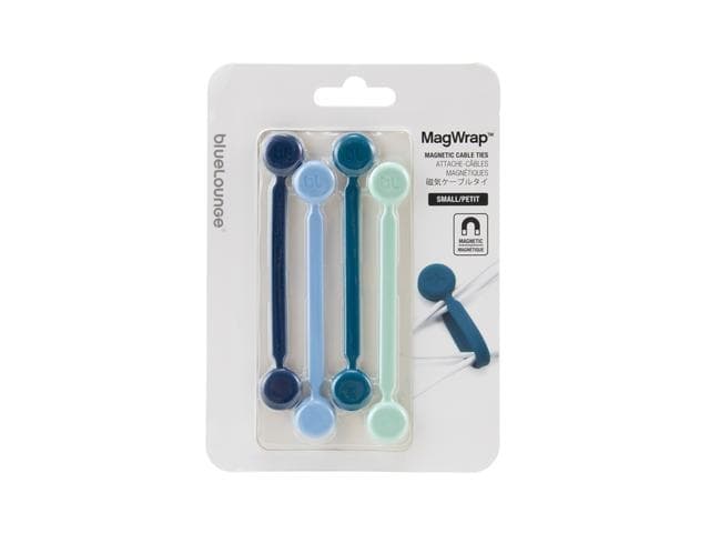 Bluelounge MagWrap, Avattava johdinside, Sininen, 2 pää(t), 12,1 cm, 4 kpl