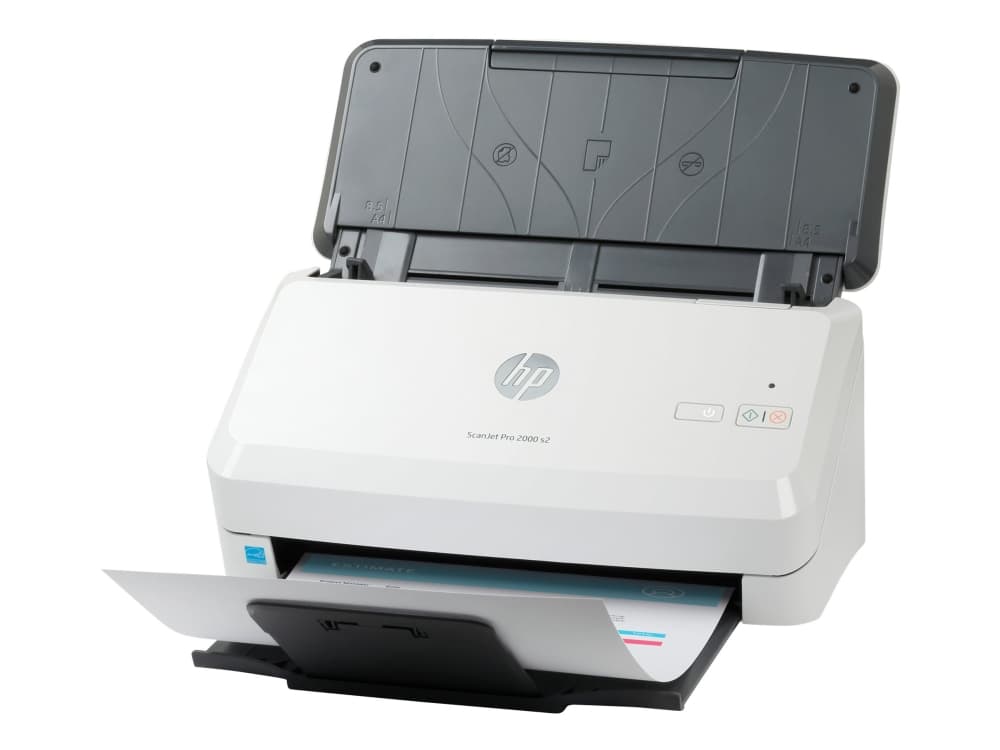 HP Scanjet Pro 2000 s2 Sheet-feed Scanner, 216 x 3100 mm, 600 x 600 DPI, 3500 sivua, Arkkisyöttöskanneri, Musta, Valkoinen, CMOS CIS