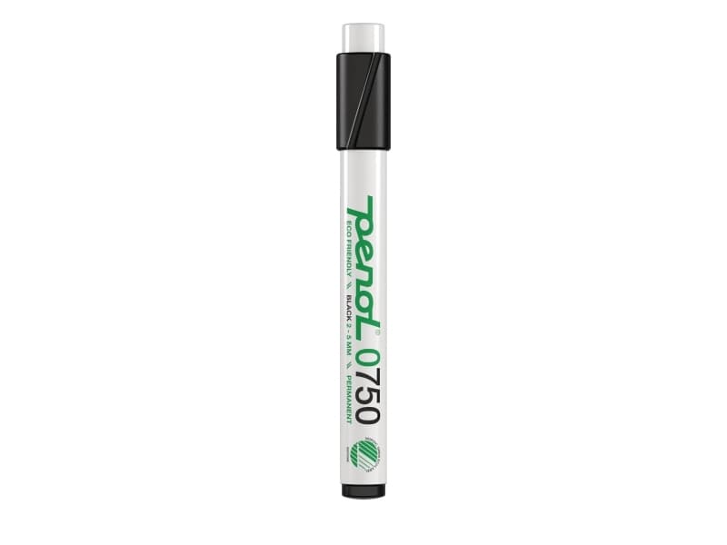 Permanent penna, Penol 0750, 2–5 mm, svart (förpackning 10 st)