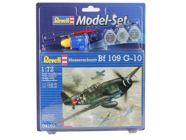 Revell Messerschmitt Bf-109, Pienoismallikiinteäsiipinen ilma-alus, Kokoamispakkaus, 1:72, Messerschmitt Bf 109, Muovi, Second World War