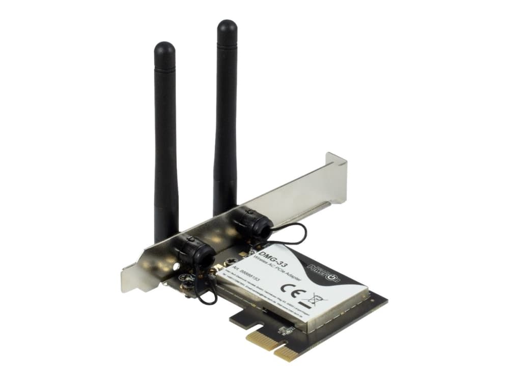 Inter-Tech DMG-33, Sisäinen, Langaton, PCI Express, WLAN, Wi-Fi 5 (802.11ac), 1300 Mbit/s