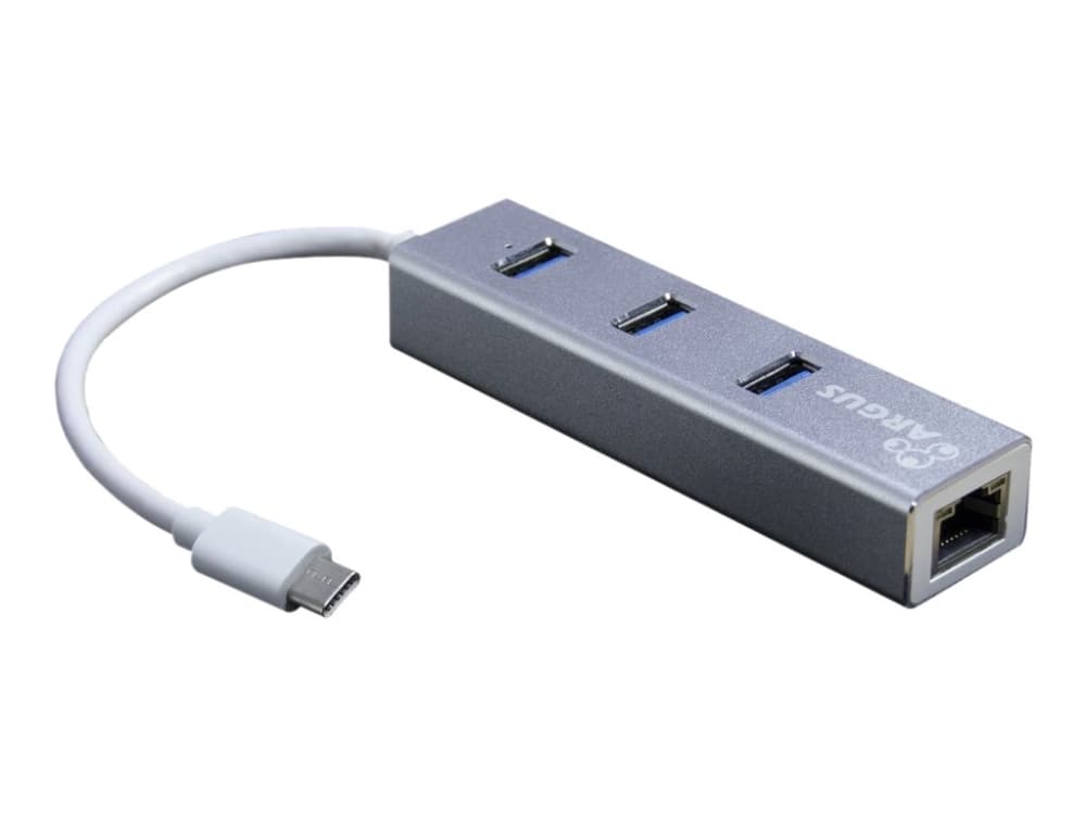 Inter-Tech Argus IT-410-S, USB 3.2 Gen 1 (3.1 Gen 1) Type-C, IEEE 802.3ab, IEEE 802.3i, IEEE 802.3u, Harmaa, RJ-45, USB 3.2 Gen 1 (3.1 Gen 1) Type-A, LAN, USB, Alumiini