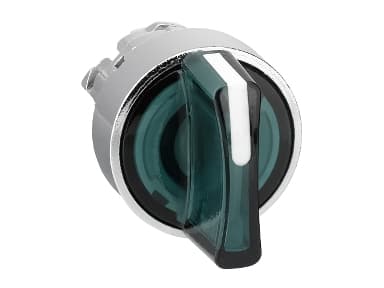 Schneider Electric ZB4BK1333 Valintakytkimen etuosa (Ø) 22 mm Kromi, vihreä 1 kpl