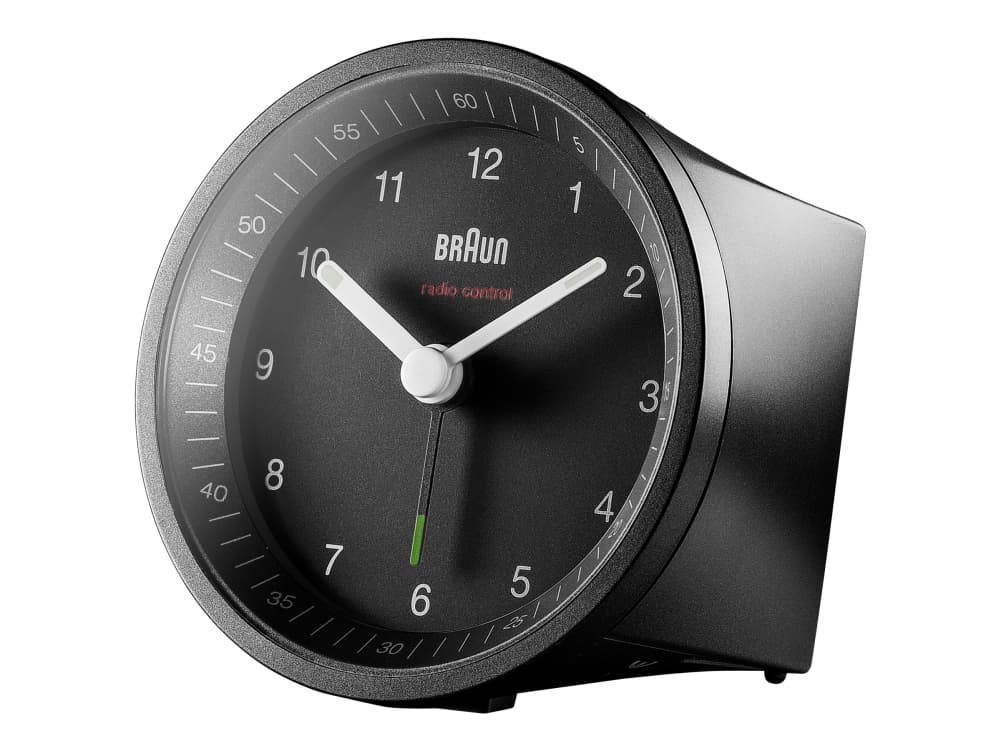Braun BC07, Kvartsiherätyskello, Pyöreä, Musta, Analoginen, Keltainen, Akku