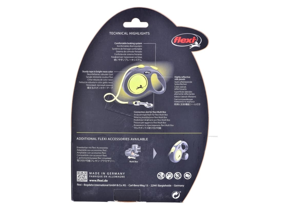 Flexi New Neon keltainen teippi L, 5M, 50KG