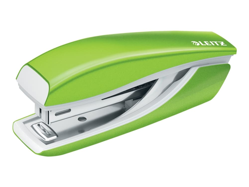 Leitz 55281054, 10 arkkia, Vihreä, Tavallinen niitti, P2 (No. 10), Metalli, Muovi, 80 g/m²