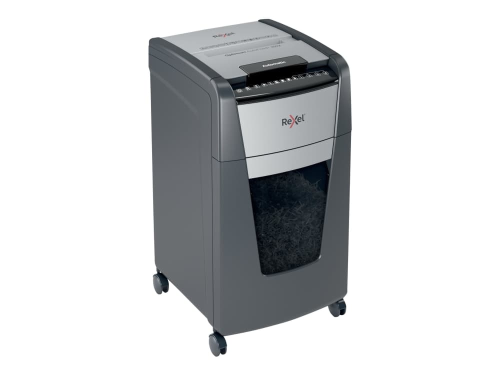 Rexel Optimum Auto+ 300X, Mikroleikkaava, 4x 26 mm, 60 L, Kosketus, 4 renkaita, 300 arkkia
