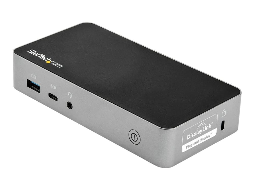 StarTech.com USB-C telakka, Kahden näytön 1080p HDMI kannettavan tietokoneen telakointiasema, 60W Power Delivery, 1x USB-C, 3x USB-A, Ethernet, kaksi HDMI-videonäyttöä USB 3.1 Gen 1 Type-C telakka, Mac & Windows - 60W PD latauksella (DK30CHHPDEU) - Telakointiasema - USB-C 3.1 - 2 x HDMI - 1GbE - 90 Watt