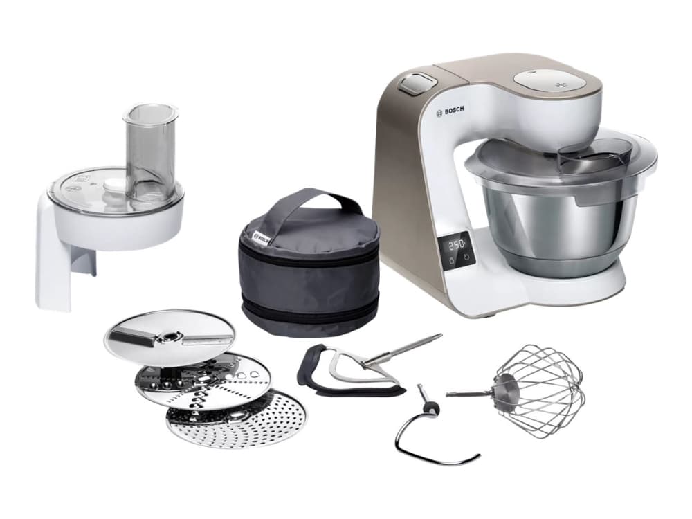 Bosch MUM5XW10, 3,9 L, Valkoinen, Kosketus, 1,1 m, 3,9 L, 4 levyt