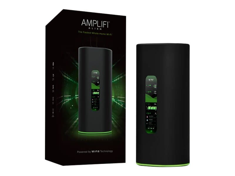AmpliFi Alien Router, Wi-Fi 6 (802.11ax), Kaksitaajuus (2,4 GHz/5 GHz), Ethernet LAN, Musta, Vihreä, Pöytäreititin