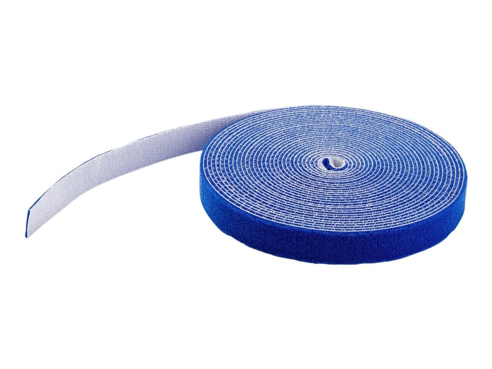 StarTech.com 100ft Hook and Loop Roll, Cut-to-Size Reusable Cable Ties, Bulk Industrial Wire Fastener Tape / Adjustable Fabric Wraps Blue / Resuable Self Gripping Cable Management Straps - Adjustable Loop Ties (HKLP100BL) - Hook and Loop Fastener - 30.48 m - Blue - for P/N: CABSHELF116, CABSHELF116V, HKLP100, HKLP100GN, HKLP100RD, HKLP100YW, RK1833BKM, RK1833BKM