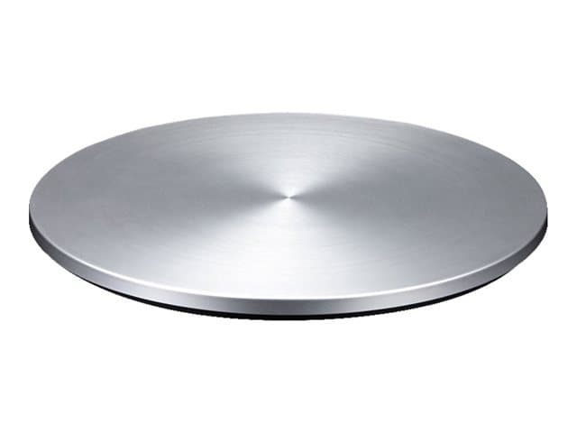 JustMobile AluDisc, 906 g, Musta, Hopea