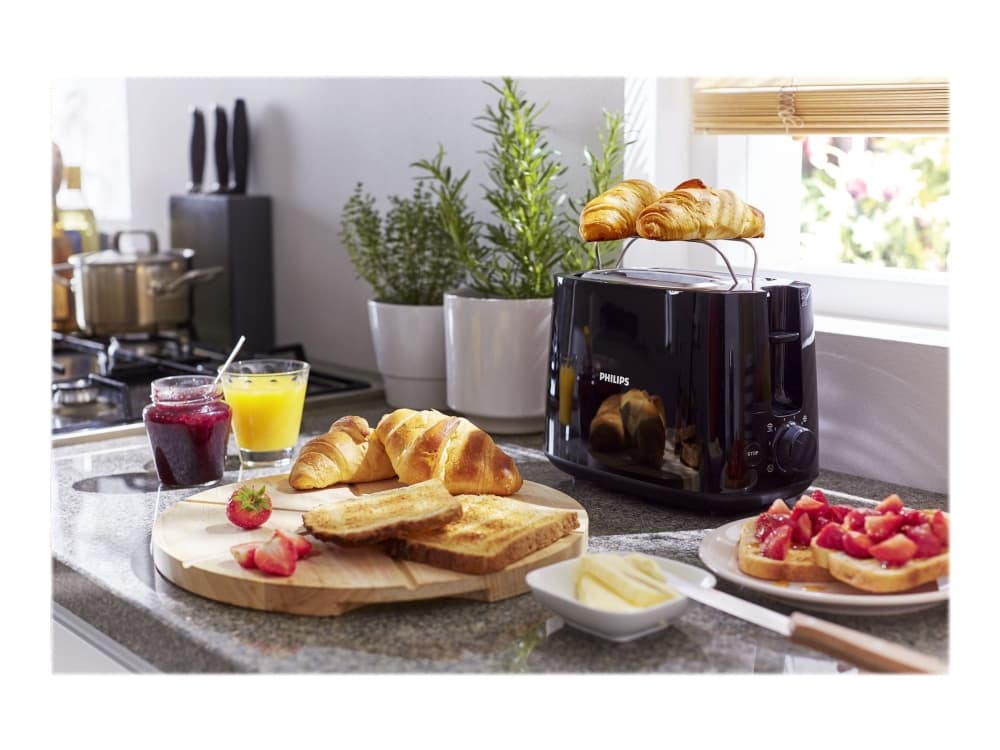 Philips Daily Collection HD2582/90, 2 viipale(i)ta, Metalli, Rotaatio, 830 W, 230 V, 50-60 Hz