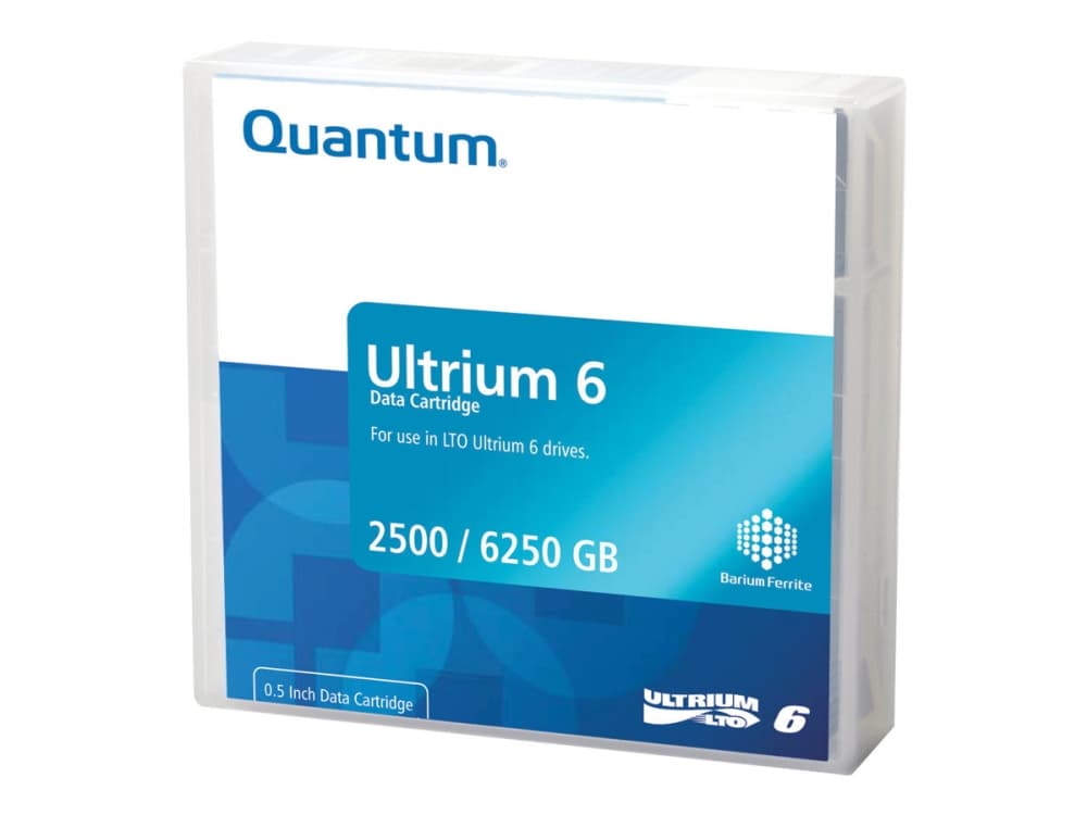 Quantum Ultrium 6, Tyhjä datanauha, LTO, 2500 GB, 6250 GB, 2,5:1, Musta