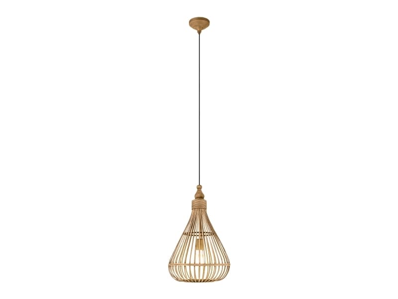 EGLO Amsfield, Joustava kiinnitys, Ruskea, Ruskea, Terästä, Puu, Pyöreä