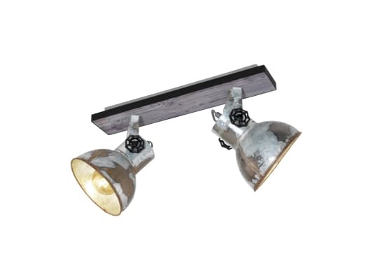 EGLO 49649, Pinta-asennettavat spottivalot, E27, 2 lamppu(a), LED, 220-240 V, Musta, Ruskea