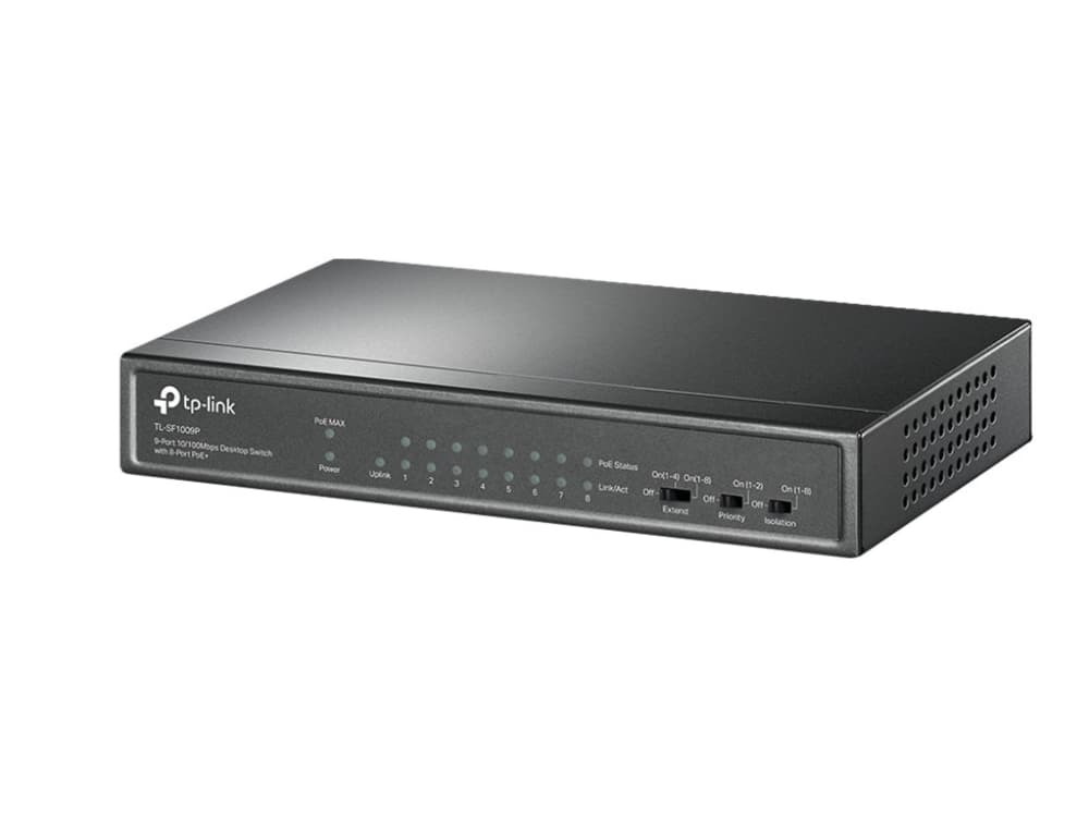 TP-Link TL-SF1009P, Hallitsematon, Fast Ethernet (10/100), Power over Ethernet -tuki