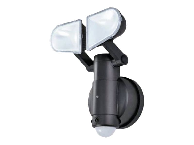 Schwaiger LED220 011, Seinävalaistus ulkotiloihin, Musta, Muovi, IP44, Liiketunnistin, 400 lm