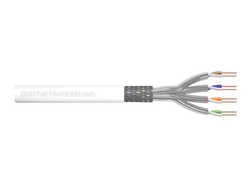 DIGITUS Professional - Irtokaapeli - 305 m - SFTP - CAT 7 - halogeeniton, kiinteä - valkoinen, RAL 9003