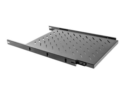 Lanberg AK-1011-B, Säädettävä hylly, Musta, 60 kg, 1U, 48,3 cm (19), 465 mm
