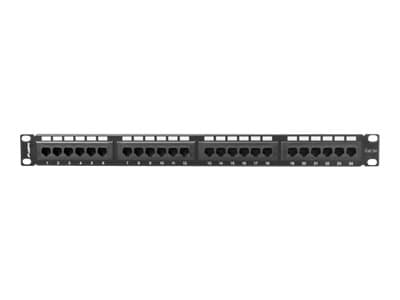 Lanberg PPU5-1024-B, RJ-45, Cat5,Cat5e, Musta, Metalli, Telinekiinnitys, 1U