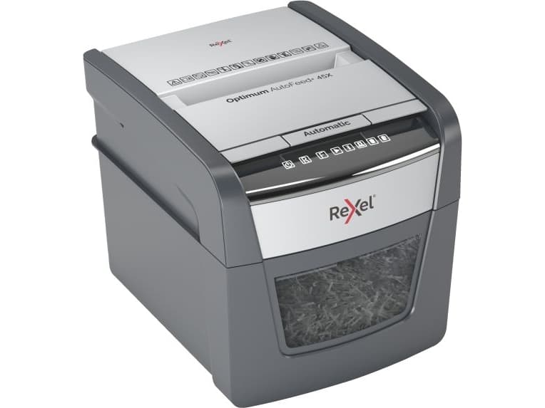 Maculaattori Rexel Optimum AutoFeed+ 45X Ristikkäismakulaattori 4x28 mm (P-4)