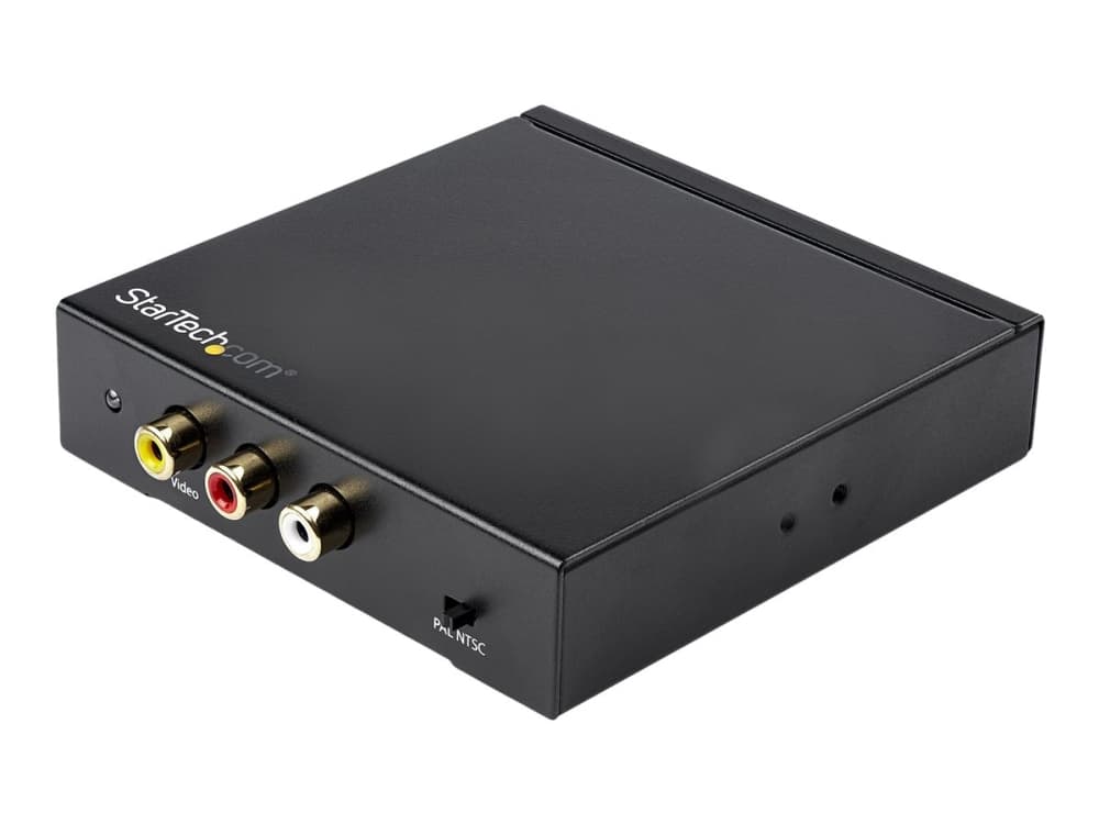 StarTech.com HDMI-RCA-muunninlaatikko audiolla - komposiittivideosovitin - NTSC/PAL - 1080p (HD2VID2) - videomuuntaja - HDMI - komposiittivideo - lajittelu