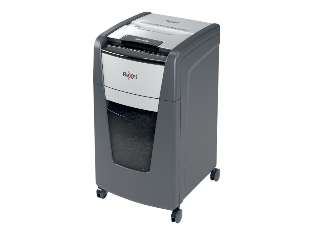 Rexel Optimum AutoFeed+ 300M - Finskæremaskine - mikroleikkaus - 2 x 15 mm - P-5