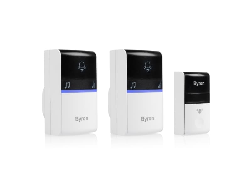 Byron DBY-23415, Musta, Valkoinen, 80 dB, Koti, Office, IP44, 10 kpl, 2 kpl