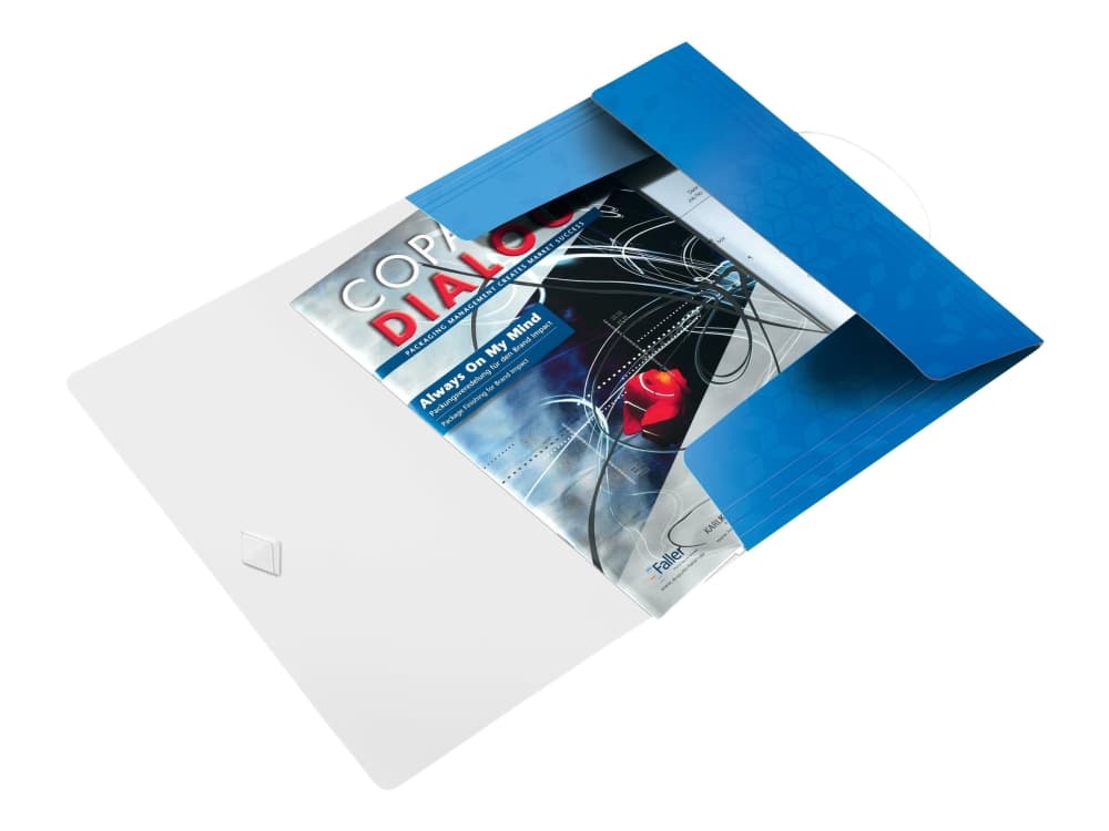 Leitz WOW läppäkansio PP A4, A4, Polypropeeni (PP), Sininen, Metallinen, Muotokuva, 150 arkkia, 235 mm
