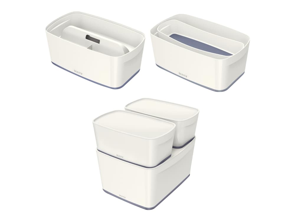 Säilytyslaatikko MyBox Small w.low valkoinen/harmaa - (4 kpl)