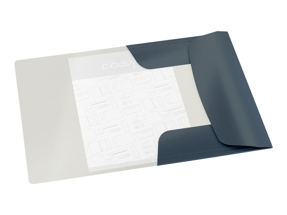 3-kertainen kansi Leitz Cozy A4 pahvin harmaa - (10 kpl)