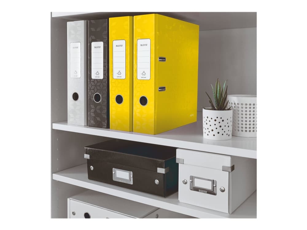 Leitz 180° WOW, A4, Pyöreä rengas, Pahvi, Keltainen, 600 arkkia, 80 g/m²