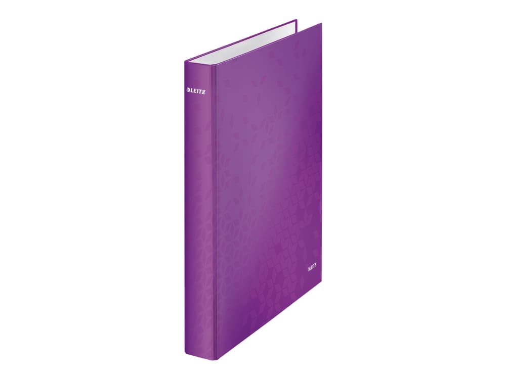 Leitz rengaskansio WOW A4+ 4DR/25 mm, A4, Kartonki, Metallinen, Purppura, 230 arkkia, 80 g/m², 2,5 cm